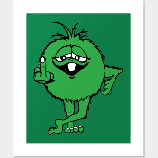 Green Monster Wall Art by BludBros